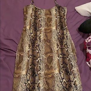 Snake Skin Body Con Dress